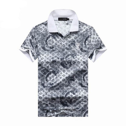 LU  T- shirt  2 Color 's Polo Lapel