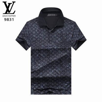 LU  T- shirt  2 Color 's Polo Lapel