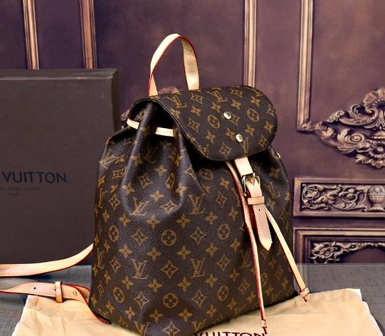LU Backpack Leather Mono  Bag