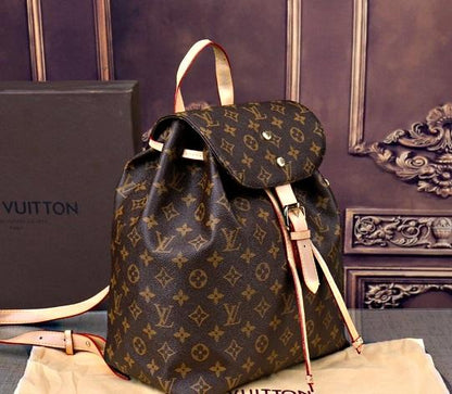 LU Backpack Leather Mono  Bag