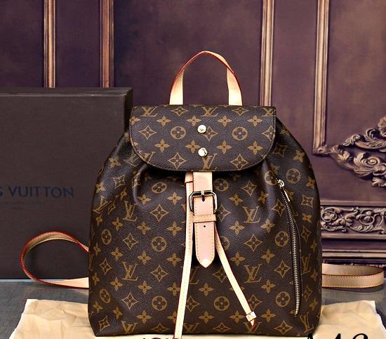 LU Backpack Leather Mono  Bag