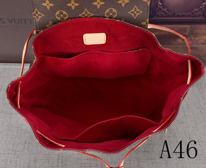 LU Backpack Leather Mono  Bag