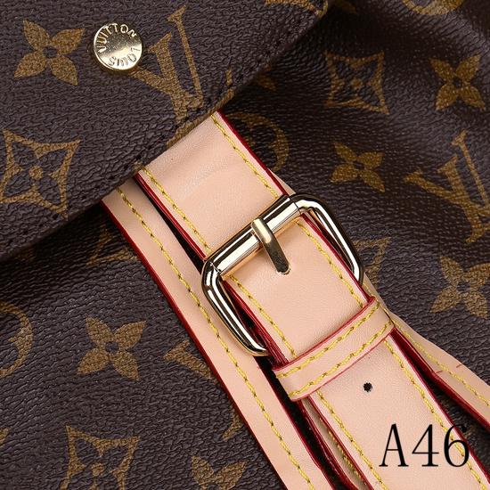 LU Backpack Leather Mono  Bag
