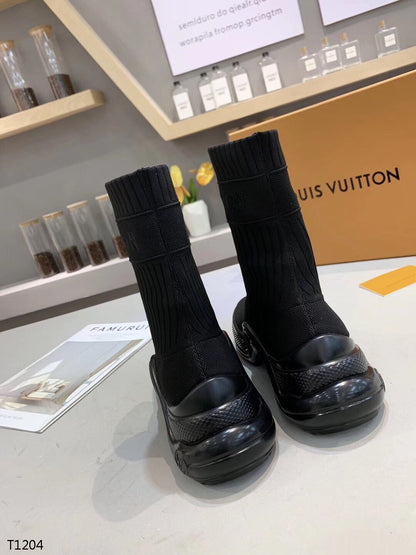 LU Trainers Black Logo Sneakers