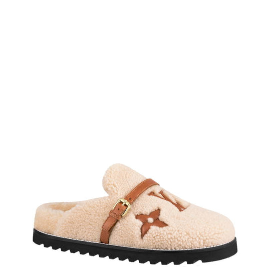LU Shearling  Mule Slippers