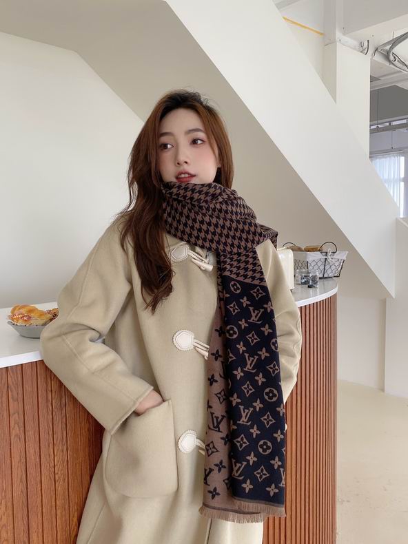 LU Scarf Monogram 2 Color 's
