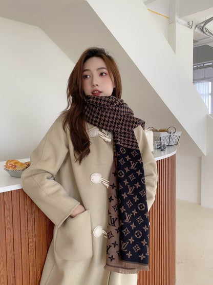 LU Scarf Monogram 2 Color 's