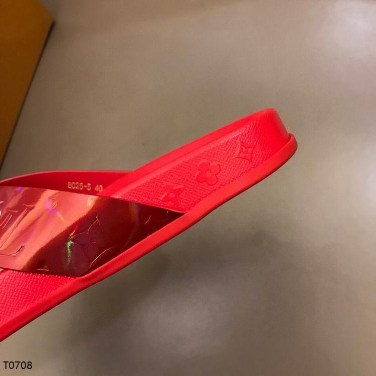 LU  Slippers Flip Flop Red