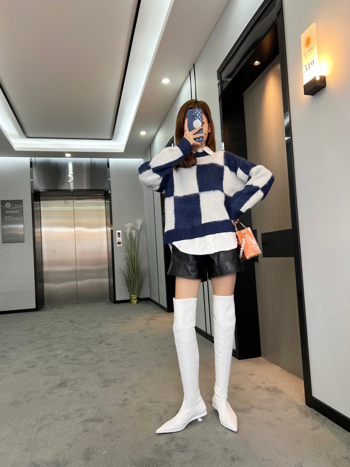 MIU MI  PRD Boots  High Over Knee 2 Color 's