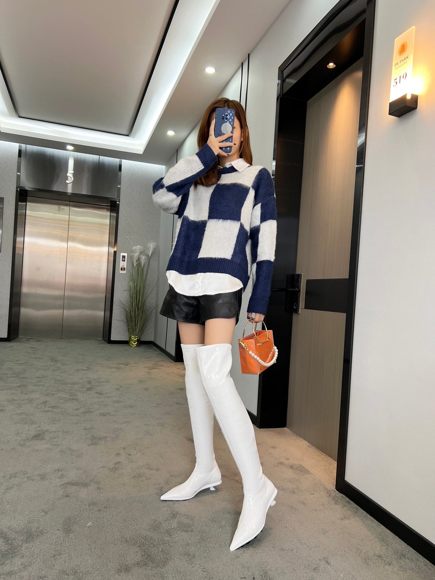 MIU MI  PRD Boots  High Over Knee 2 Color 's