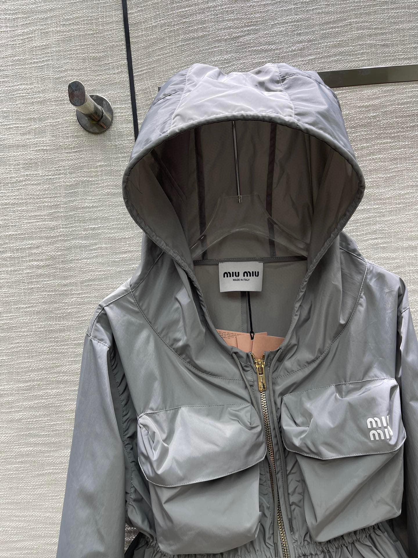 MIU MI PRD  Jacket Windbreak  Woman Technical Fabric