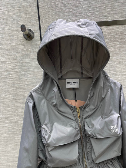 MIU MI PRD  Jacket Windbreak  Woman Technical Fabric