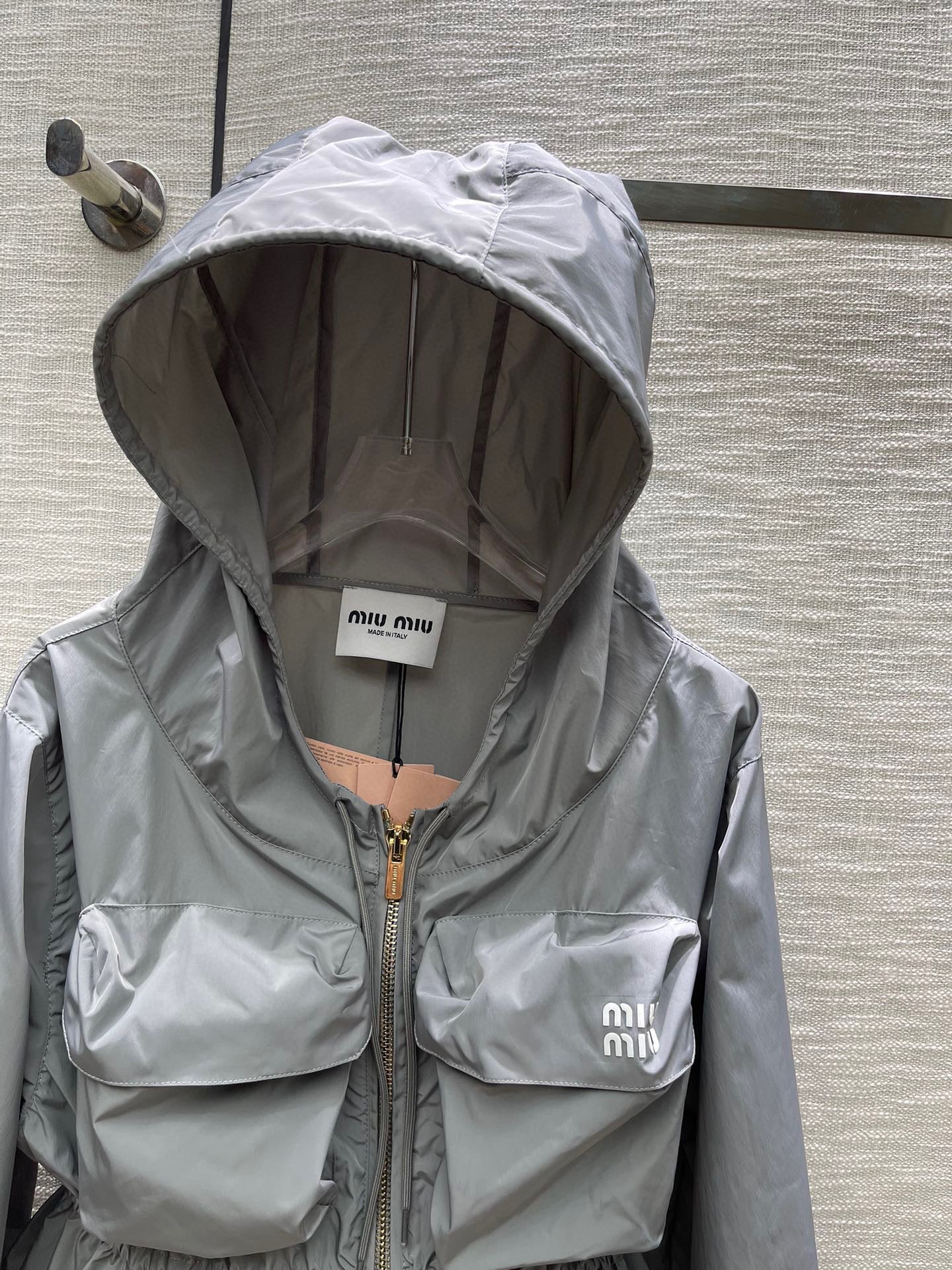 MIU MI PRD  Jacket Windbreak  Woman Technical Fabric