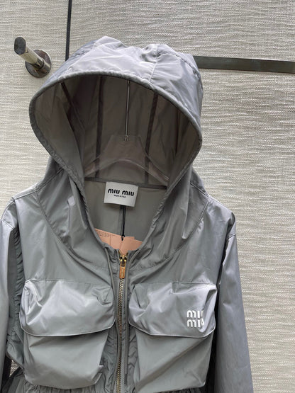 MIU MI PRD  Jacket Windbreak  Woman Technical Fabric