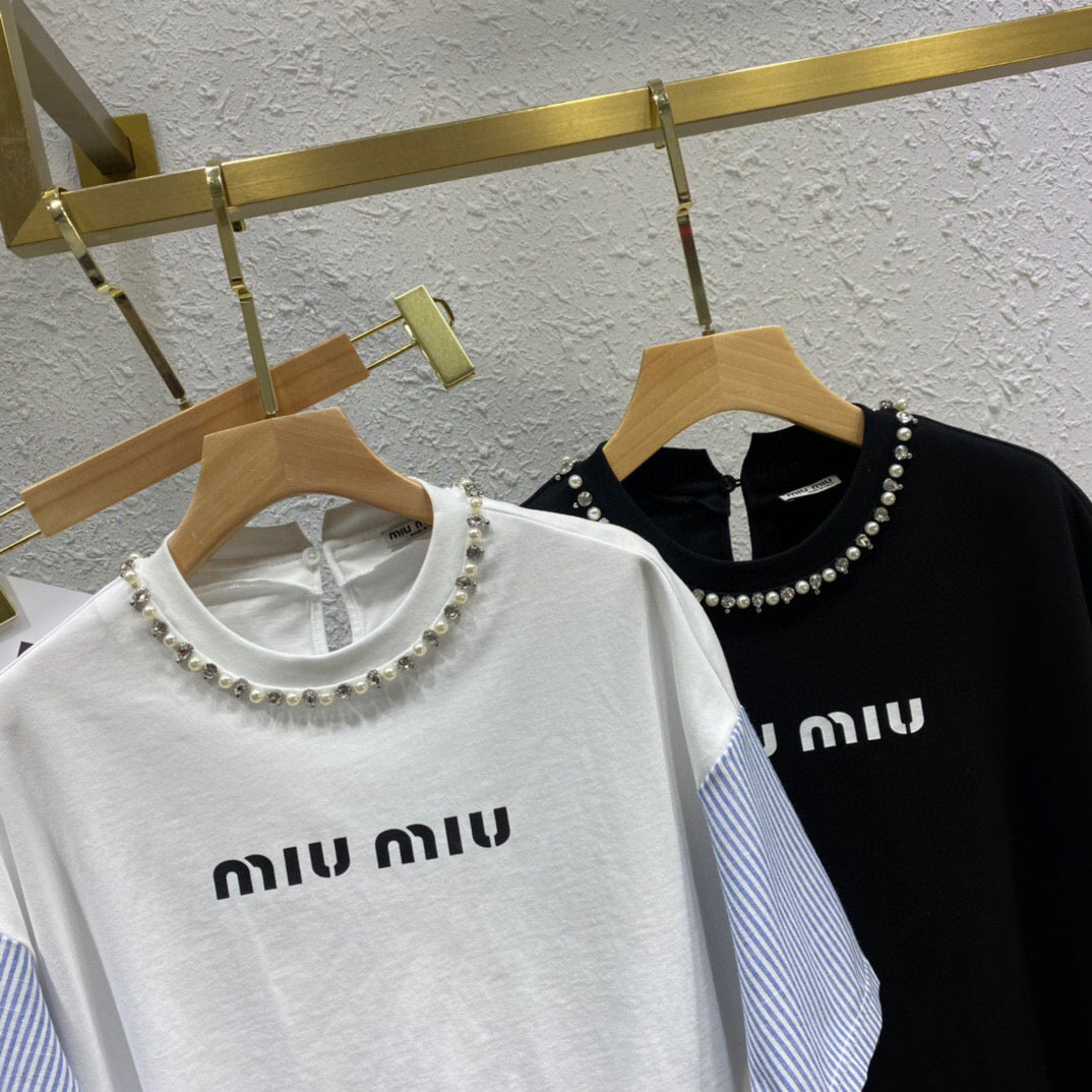 MIU MI PRD  T -shirt Woman 2 Color 's Oversized