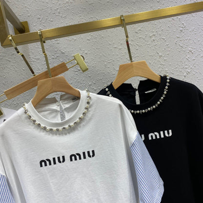 MIU MI PRD  T -shirt Woman 2 Color 's Oversized