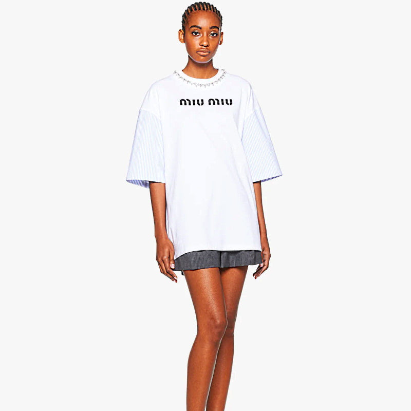MIU MI PRD  T -shirt Woman 2 Color 's Oversized