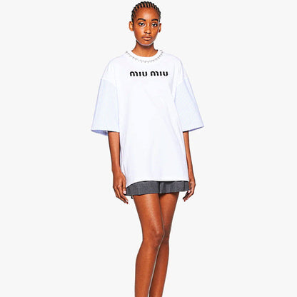 MIU MI PRD  T -shirt Woman 2 Color 's Oversized