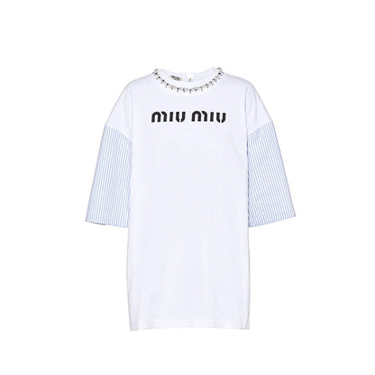 MIU MI PRD  T -shirt Woman 2 Color 's Oversized