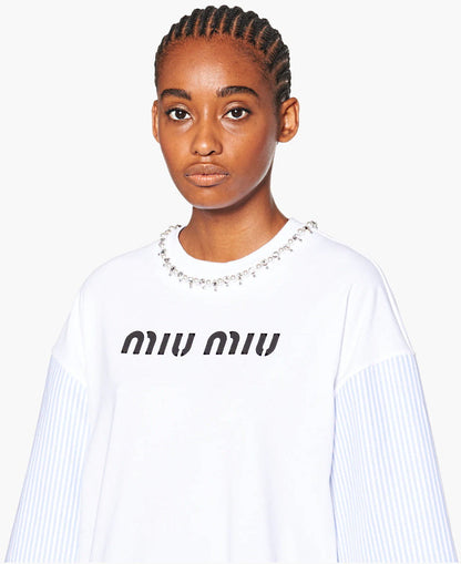MIU MI PRD  T -shirt Woman 2 Color 's Oversized