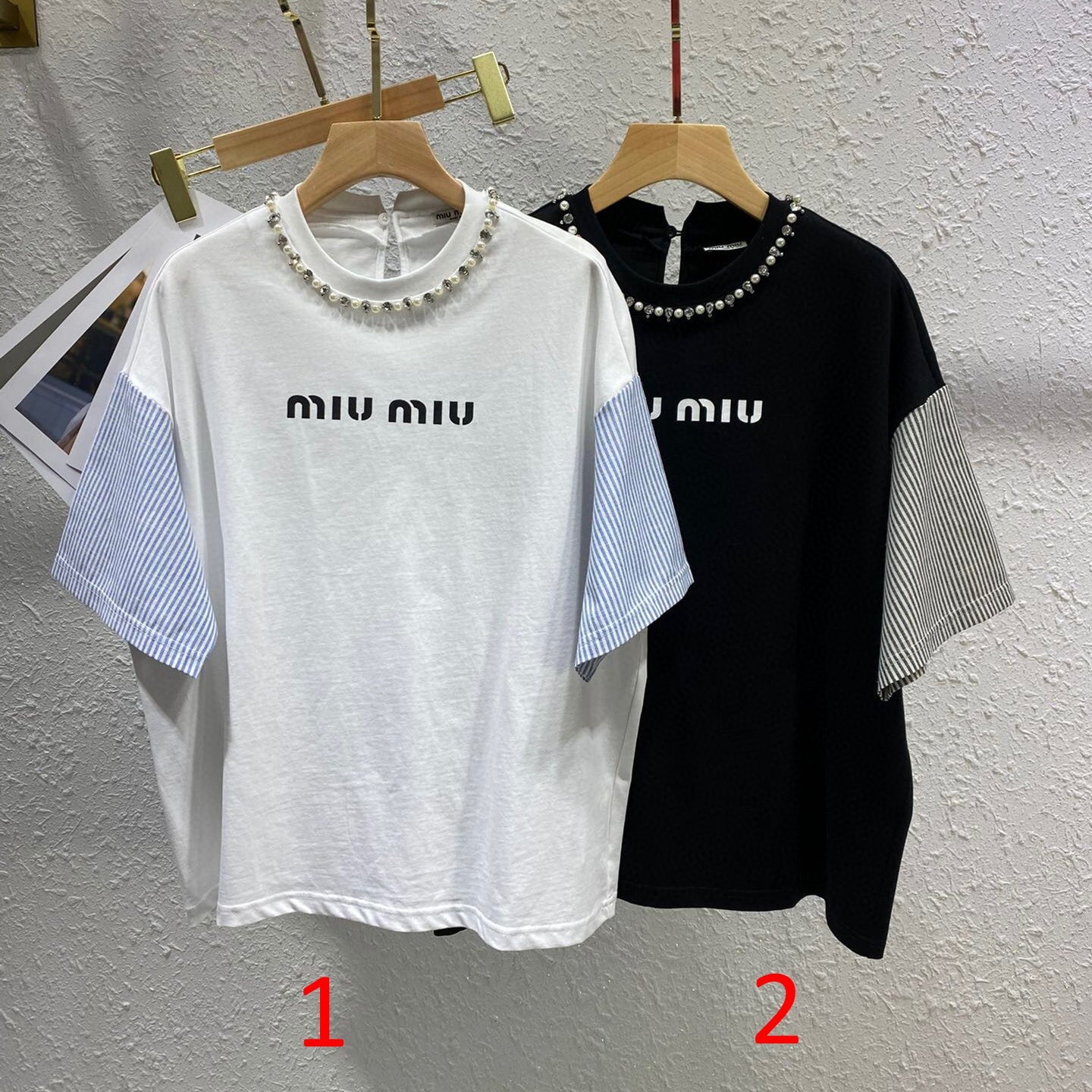 MIU MI PRD  T -shirt Woman 2 Color 's Oversized