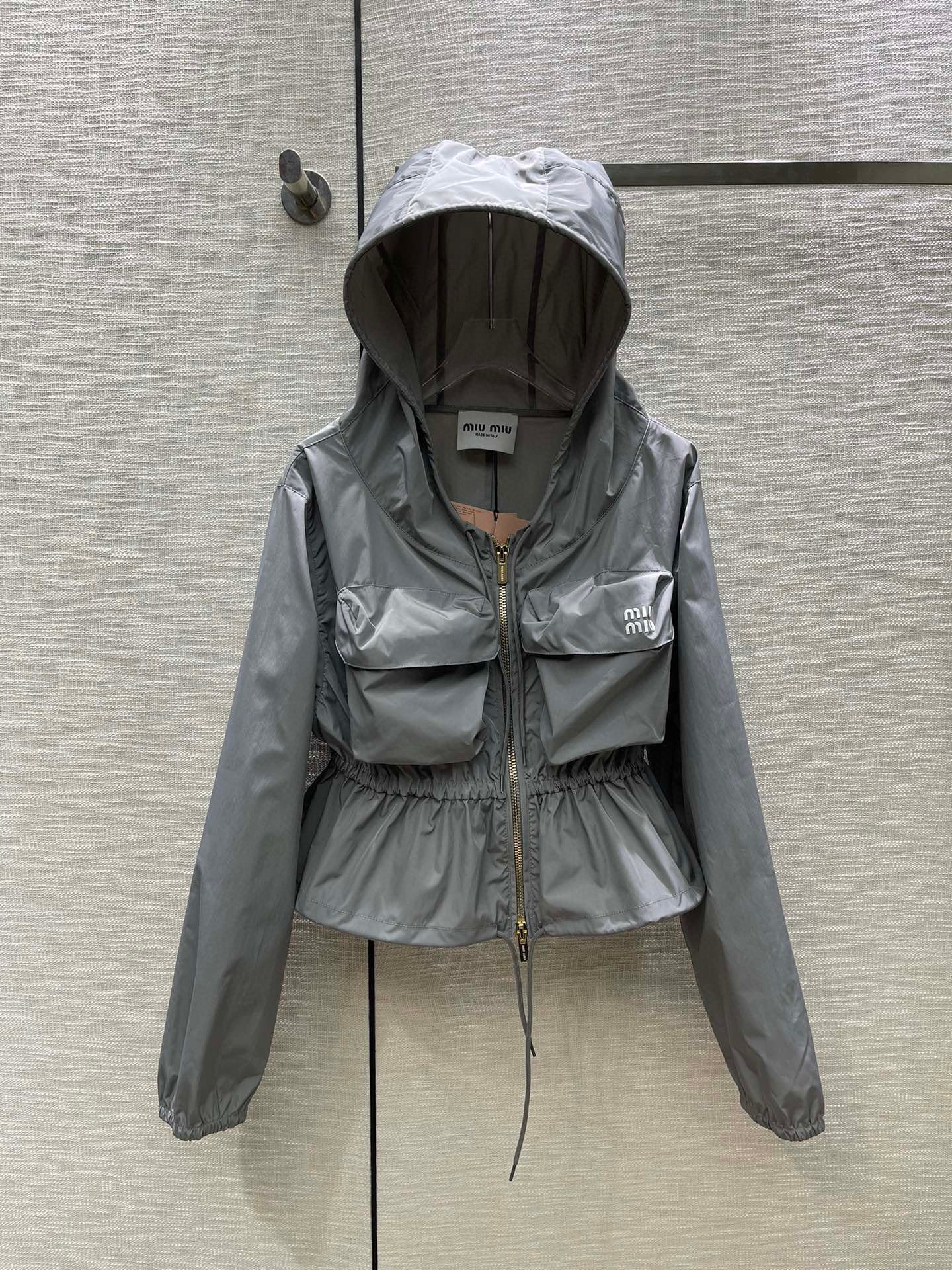 MIU MI PRD  Jacket Windbreak  Woman Technical Fabric