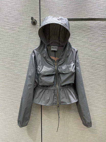 MIU MI PRD  Jacket Windbreak  Woman Technical Fabric