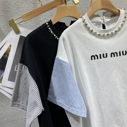 MIU MI PRD  T -shirt Woman 2 Color 's Oversized