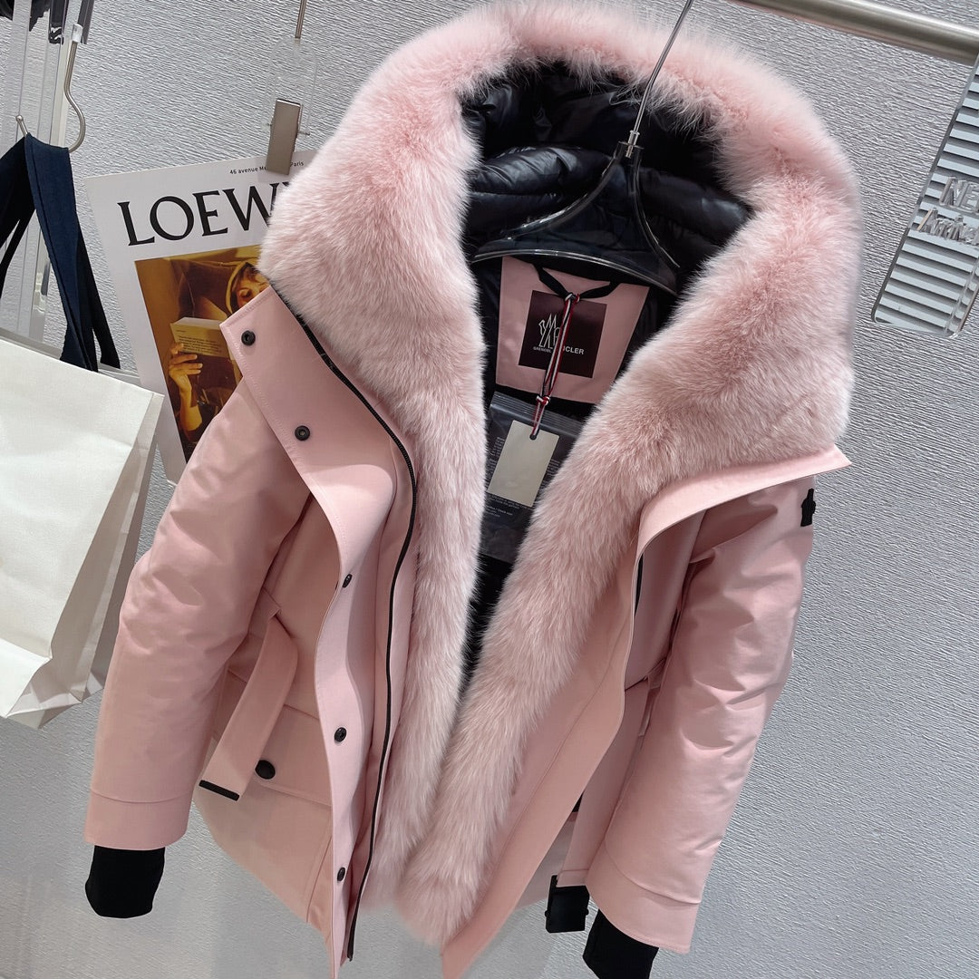 MONCR  Jacket Down Hoodie FUR 3 Color 's