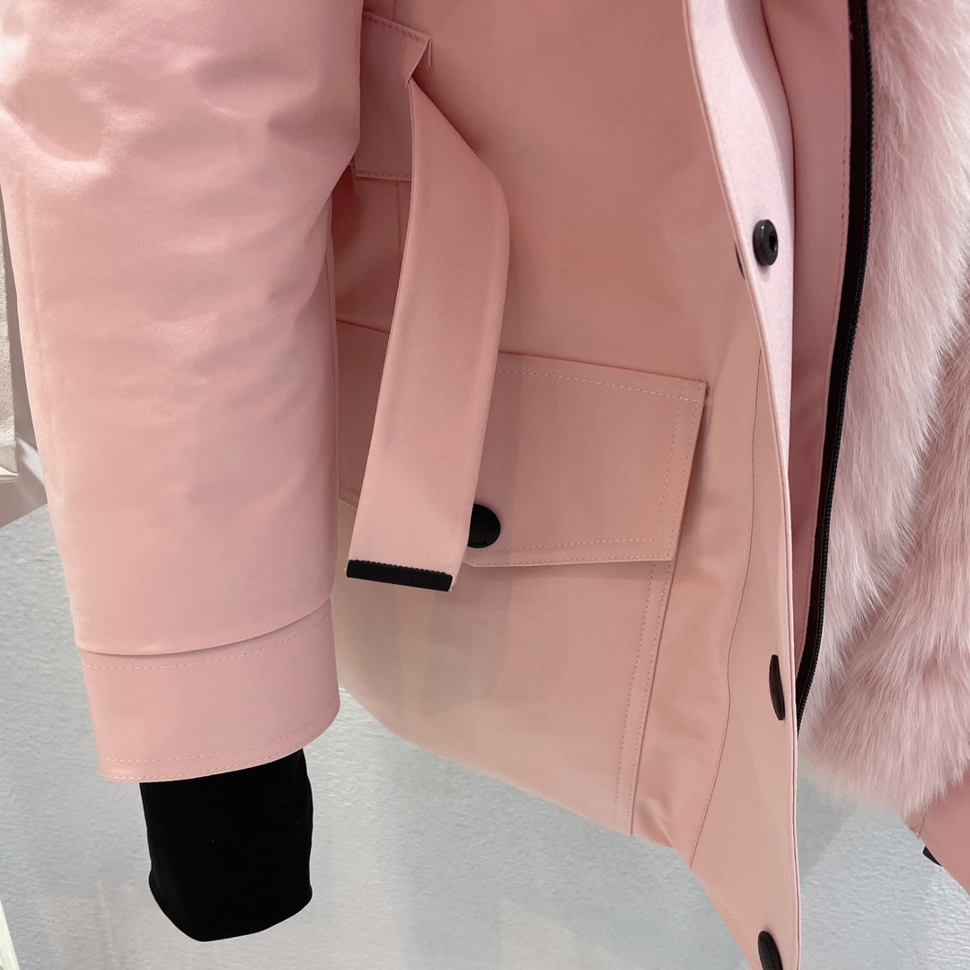 MONCR  Jacket Down Hoodie FUR 3 Color 's