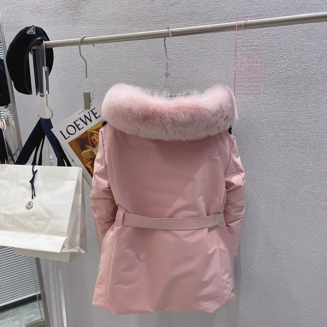 MONCR  Jacket Down Hoodie FUR 3 Color 's