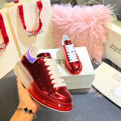 M*queen  Sneaker Clear Red
