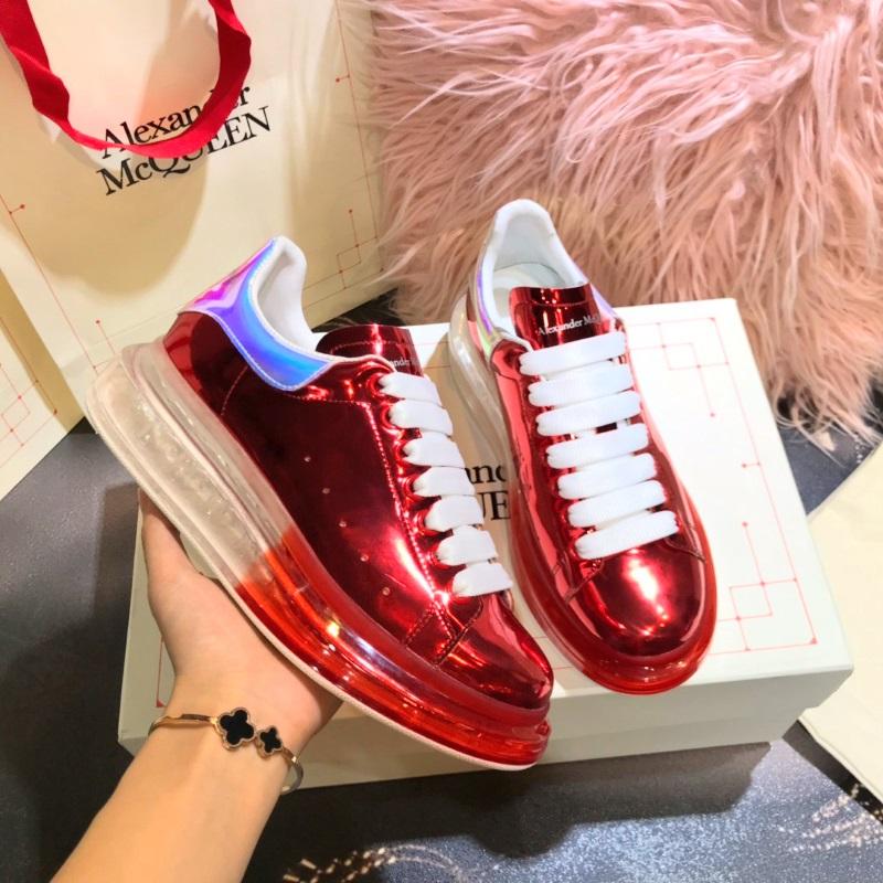 M*queen  Sneaker Clear Red