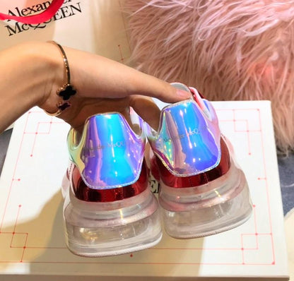 M*queen  Sneaker Clear Red