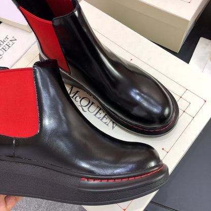 M*queen   Boots Black Red