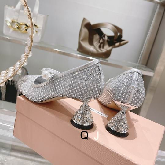 MIU MI PRD   Shoes Heels 2 Color 's Crystals Pump