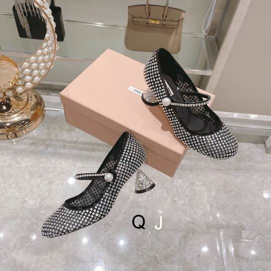 MIU MI PRD   Shoes Heels 2 Color 's Crystals Pump