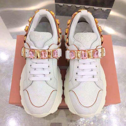 Miu Mi Sneakers Pink Stones