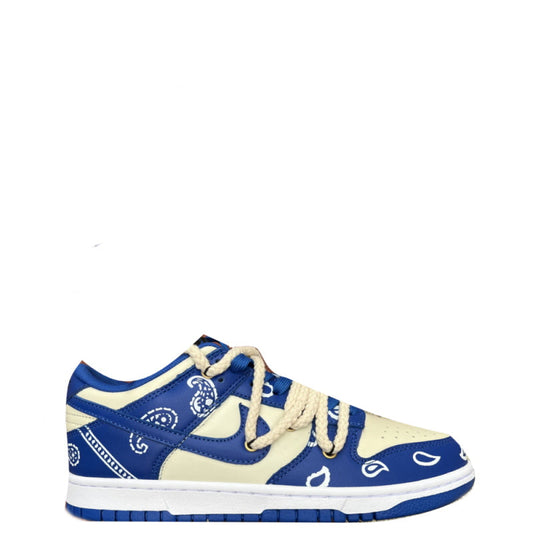 N*KE White Paisley   Sneakers AJ1 High OG 46
