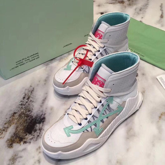 Off Wite Sneakers High Blue