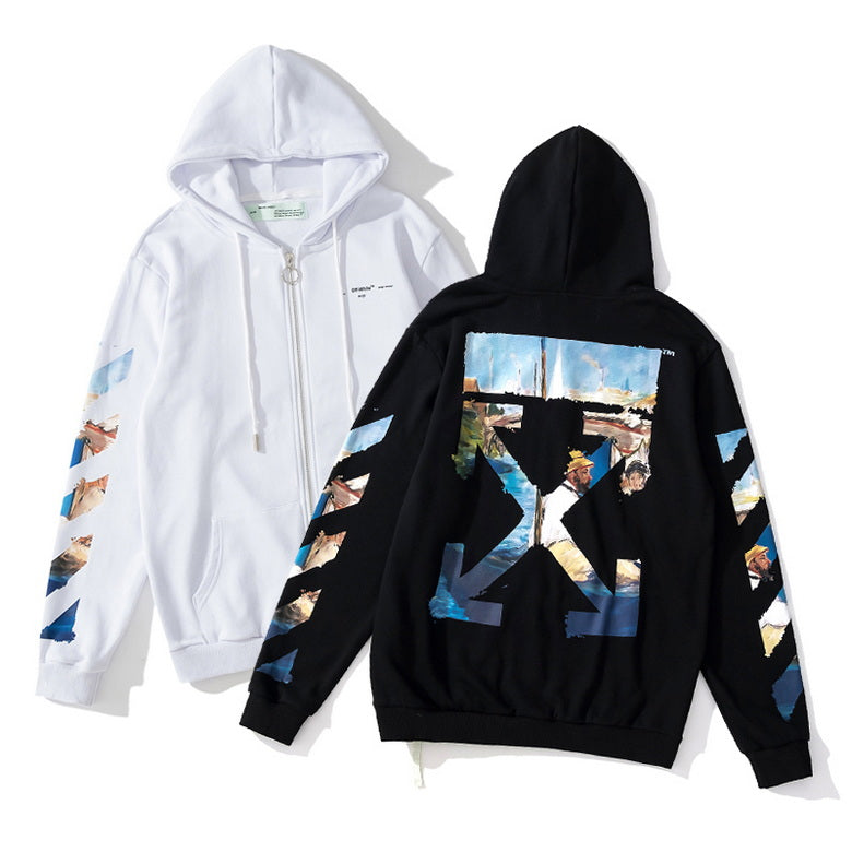 OFF WITE Sweatshirt Jacket  Hoodie 2 Color 's