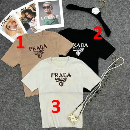 PRD  knitted top Sweater Short Sleeve