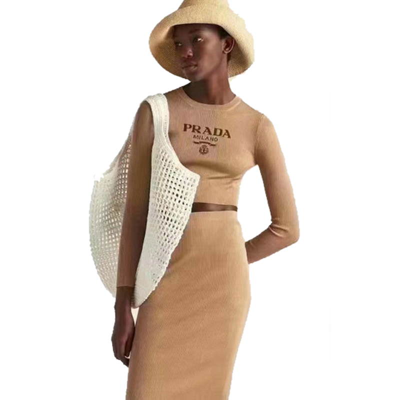 PRD  knitted top Sweater Short Sleeve