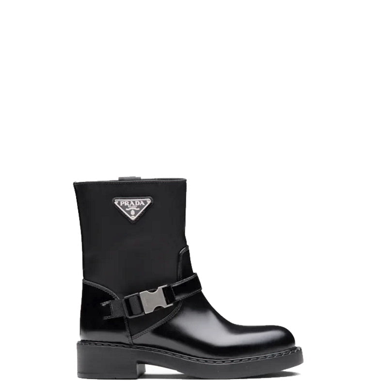 PRD Brushed Leather Boots Re- Nylon 2 color 's