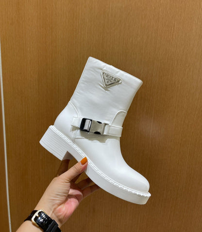 PRD Brushed Leather Boots Re- Nylon 2 color 's