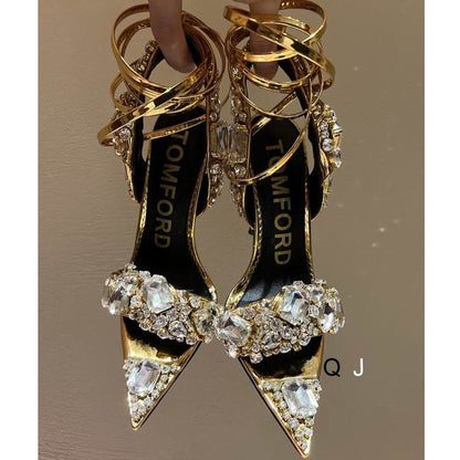 FORD  Shoes Crystal Point Sandals  Jewel