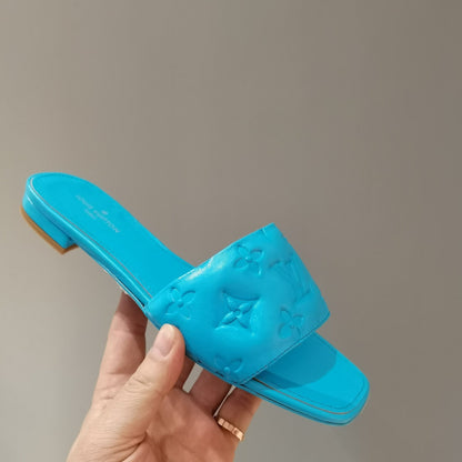 LU Slippers Sandals Blue
