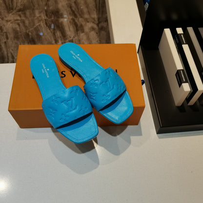 LU Slippers Sandals Blue