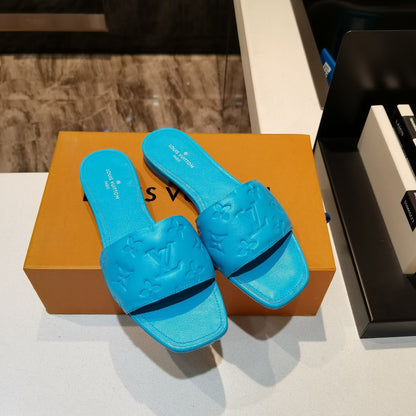 LU Slippers Sandals Blue