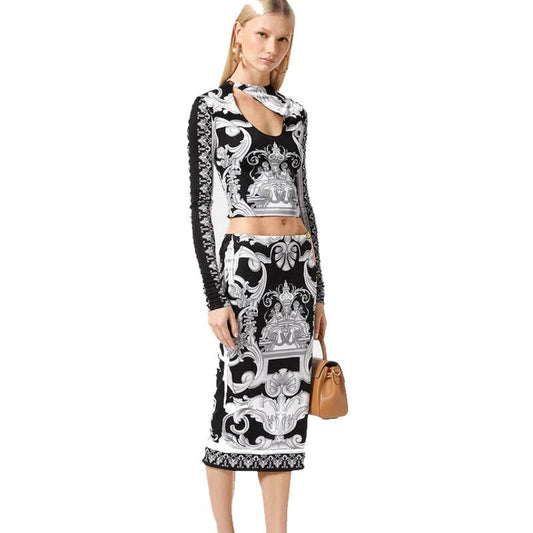 VRC 2 Pcs Set Dress  2 Color's Activewear Long Sleeve